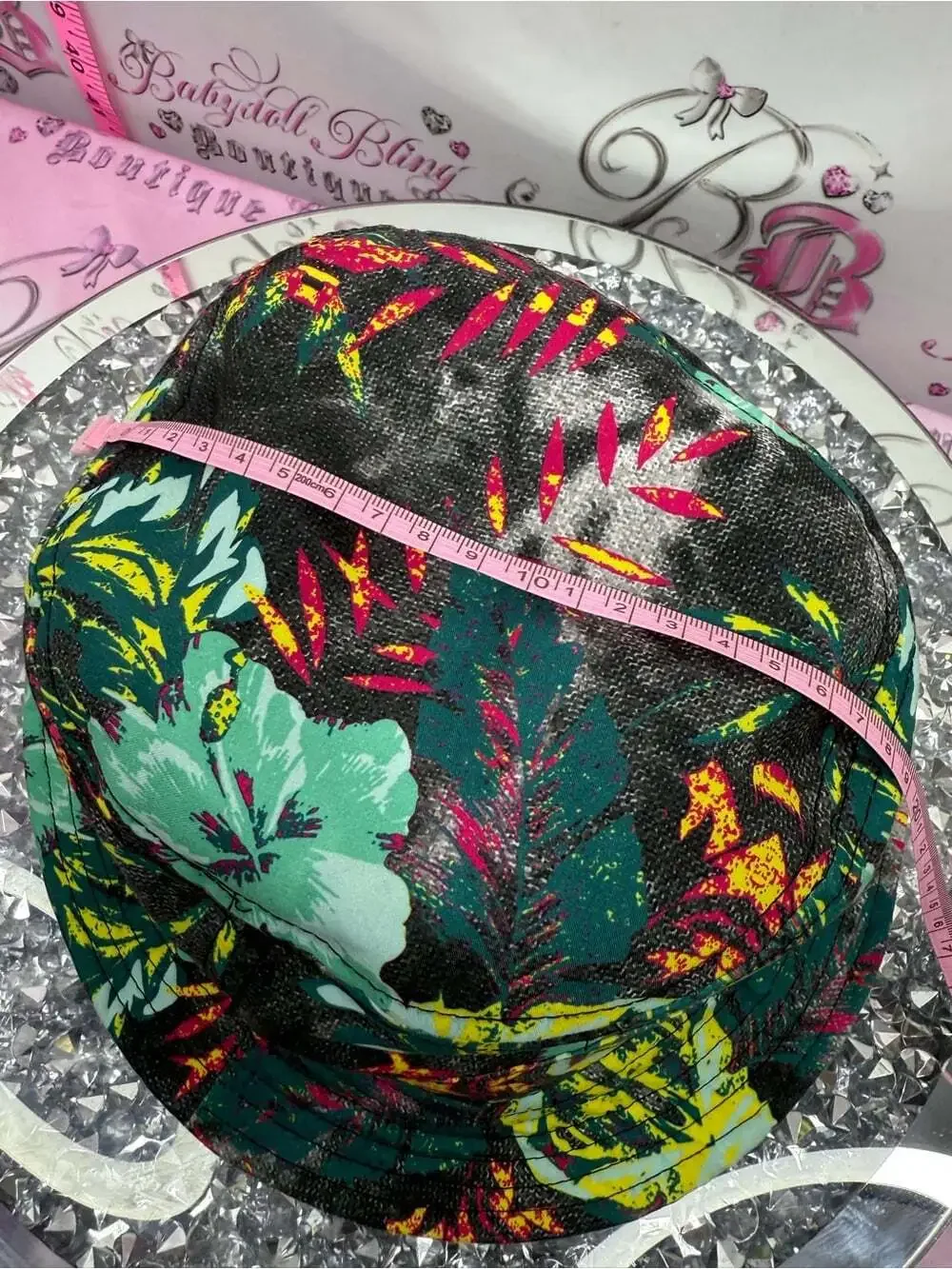 ORIGINIAL CHUCK hat tropical tiki sun Bucket Hat - Teal, Yellow & Black